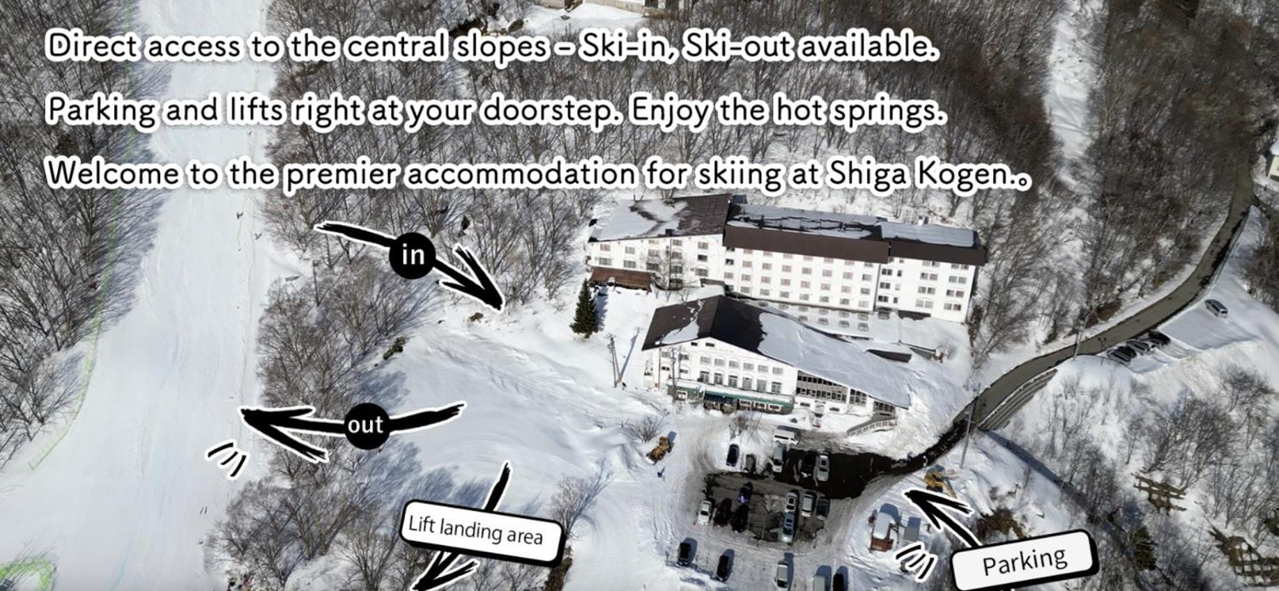 Shiga Swiss Inn Шига Коген Екстериор снимка